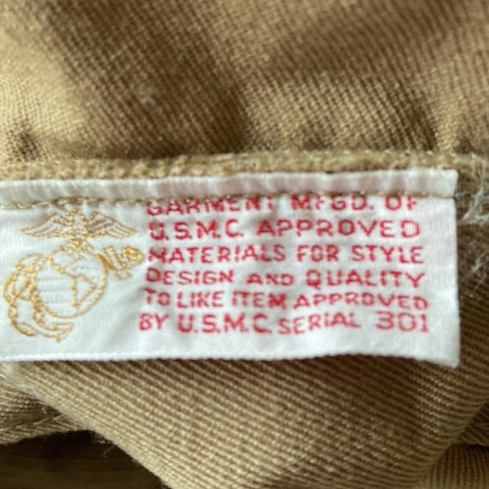 USMC Issue Military Marine Corps Hat Cover Genuine Korean War